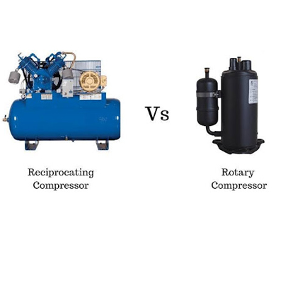 Compresor alternativo versus compresor rotativo en HVAC